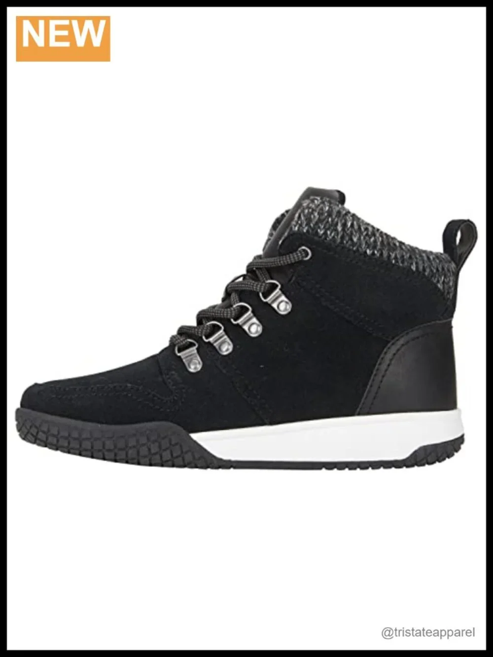 Women's Waterproof Suede Hiking Boots Lace Up D-Ring Cold Weather